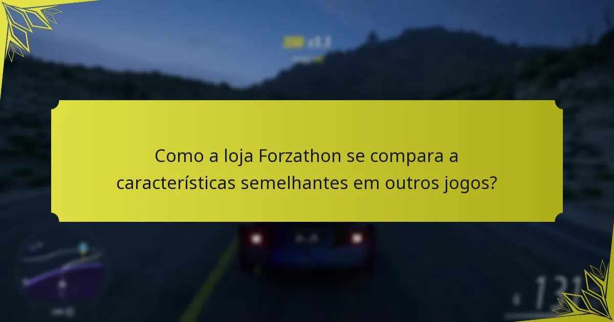 Quais são as rotações de itens na loja Forzathon?