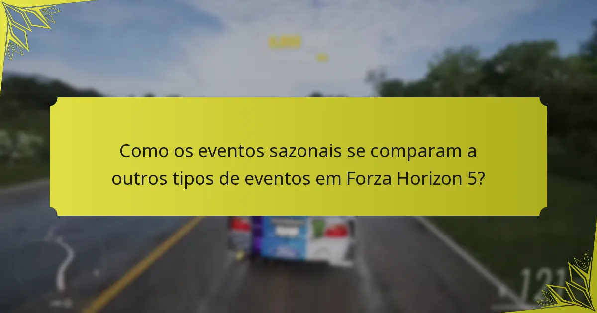 Quais são os requisitos de participação para eventos sazonais?