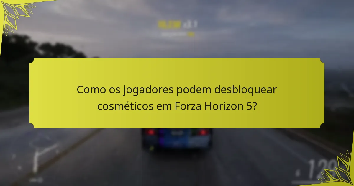 Quais são os temas sazonais para cosméticos em Forza Horizon 5?