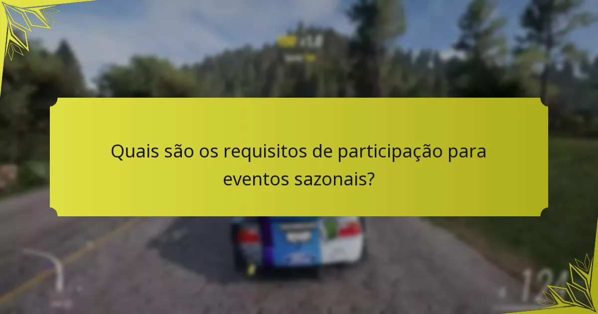 Como os eventos sazonais se comparam a outros tipos de eventos em Forza Horizon 5?