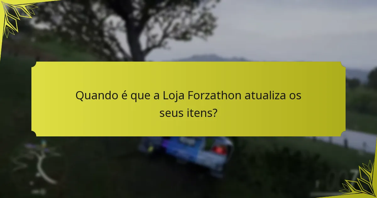Que insights pode a comunidade fornecer sobre a Loja Forzathon?